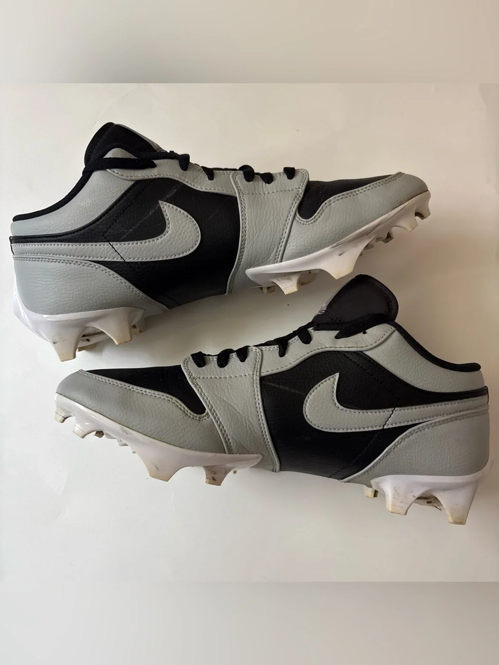 Nike Air Jordan 1 Low TD Football Cleats FJ6245-002 Light Smoke Men’s 13 w/ Box